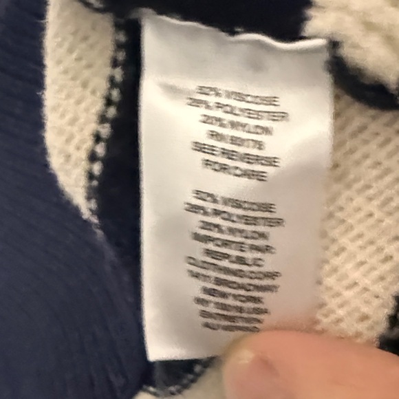 Industri Striped Navy and White Crew Neck Sweater - Picture 5 of 5